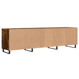 Berkfield Sturdy Tv Cabinet Smoked Oak 150X30X44.5 Cm Engineered Wood - thumbnail 8