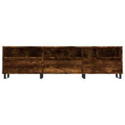 Berkfield Sturdy Tv Cabinet Smoked Oak 150X30X44.5 Cm Engineered Wood - thumbnail 5