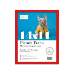 14X11 Red Picture Frame (35.6 X 27.9Cm) Poster, Photo, Artwork, Gallery Wall Or Print - thumbnail 1