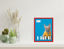 14X11 Red Picture Frame (35.6 X 27.9Cm) Poster, Photo, Artwork, Gallery Wall Or Print - thumbnail 2