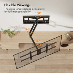 "Vonhaus Long Reach Tv Wall Bracket For 40-80"" Screens, Articualting Tv Bracket With Spirit Level, 50Kg Capacity" - thumbnail 6