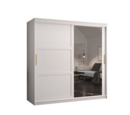 Arte Ramiro Ii Contemporary 2 Sliding Door Wardrobe 9 Shelves 2 Rails White Matt (H)2000mm (W)1800mm (D)620mm - thumbnail 1