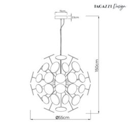 Pagazzi Lighting Pagazzi Skye 52Cm Sputnik Ball Pendant - thumbnail 7