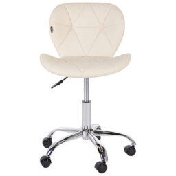 Beliani Desk Chair Valetta Faux Leather Beige - thumbnail 5