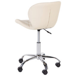 Beliani Desk Chair Valetta Faux Leather Beige - thumbnail 6