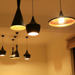Vintage Golden Pendant Light Elegant Wide Ceiling Fixture - thumbnail 5