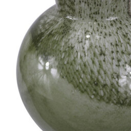 Vanity Living 49Cm White And Green Handmade Glass Vase, Tall Decorative Vase For Living Room - thumbnail 2