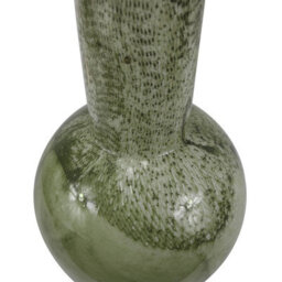 Vanity Living 49Cm White And Green Handmade Glass Vase, Tall Decorative Vase For Living Room - thumbnail 3