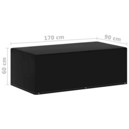 Walplus Outdoor Garden Furniture Covers 2 Pcs 6 Eyelets For Gas Bbqs 170X90X60 Cm - thumbnail 6