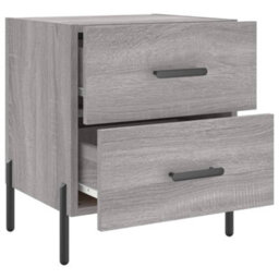 Berkfield Bedside Cabinets 2 Pcs Grey Sonoma 40X35X47.5 Cm Engineered Wood - thumbnail 8