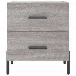 Berkfield Bedside Cabinets 2 Pcs Grey Sonoma 40X35X47.5 Cm Engineered Wood - thumbnail 6