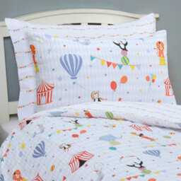Smart Living Luxury Easy Care Circus Reversible Duvet Cover  With Pillowcases - thumbnail 3