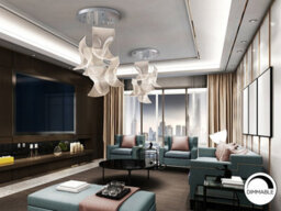 Luminosa Lighting Luminosa Velos Cluster Pendant Ceiling 5 Light Chrome Led 3000K - Uk Stock - thumbnail 2
