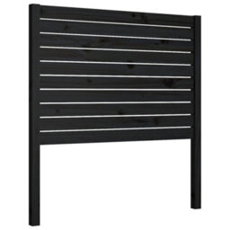 Berkfield Bed Headboard Black 96X4X100 Cm Solid Wood Pine - thumbnail 2