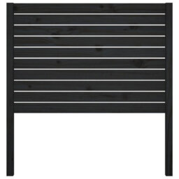Berkfield Bed Headboard Black 96X4X100 Cm Solid Wood Pine - thumbnail 3