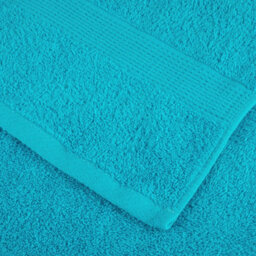 Berkfield Premium Towels Solund 2 Pcs Turquoise 100X200 Cm 600 Gsm - thumbnail 6