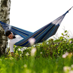 Amazonas Tahiti Ocean Single Garden Hammock Weather Resistant Elltex Fabric Pink Purple 120Kg - thumbnail 5