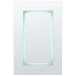Beliani Bathroom Wall Mounted Mirror Cabinet Led Condor 40 Cm 60 Cm Black - thumbnail 5