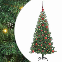 Vidaxl Christmas Tree With 150 Leds With Stand Green 120 Cm Pvc - thumbnail 2