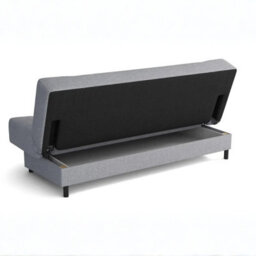 Livia 3 Seater Sofa Bed Sleeping Function Freestanding Compact Living Room Orange - thumbnail 4