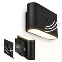 Briloner Cordless Wall Light Rechargeable Lamp Up & Down Motion Sensor Stick-On 3W, 270Lm Black - thumbnail 2