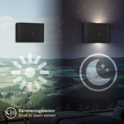 Briloner Cordless Wall Light Rechargeable Lamp Up & Down Motion Sensor Stick-On 3W, 270Lm Black - thumbnail 6