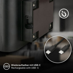 Briloner Cordless Wall Light Rechargeable Lamp Up & Down Motion Sensor Stick-On 3W, 270Lm Black - thumbnail 4