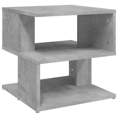 Vidaxl Side Table Concrete Grey 40X40X40 Cm Engineered Wood - image 1