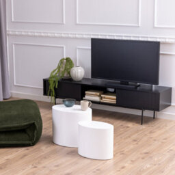 Furniture To Go Angus Wide Tv Unit In Ash Black - thumbnail 5