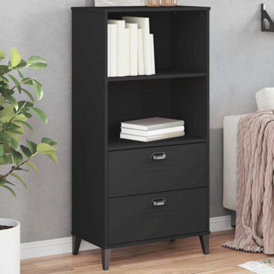Berkfield Bookcase Viken Black 60X35X123 Cm Engineered Wood - image 1
