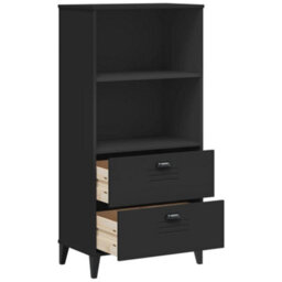 Berkfield Bookcase Viken Black 60X35X123 Cm Engineered Wood - thumbnail 5