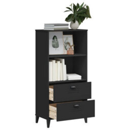 Berkfield Bookcase Viken Black 60X35X123 Cm Engineered Wood - thumbnail 4