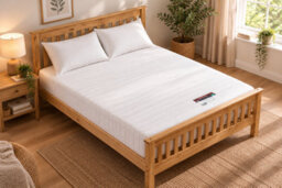 Rest Relax 5Ft King 4-Piece Solid Pine Bed Set With Memory Foam Sprung Mattress & 2 Pillows - thumbnail 6