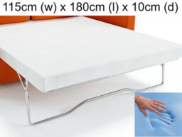 Save On Goods UK Memory Foam Sofa Bed Bed Settee Mattress. Metal Action Sofabed Matress  (115Cm (W) X 180Cm (L) X 10Cm (Thick)) - thumbnail 1