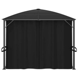Berkfield Classic Gazebo With Curtains 400X300X265 Cm Anthracite - thumbnail 6