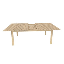 Charles Bentley Extending Dining Table Acacia Wood Garden Patio Furniture 2.4M - thumbnail 9