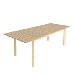 Charles Bentley Extending Dining Table Acacia Wood Garden Patio Furniture 2.4M - thumbnail 7
