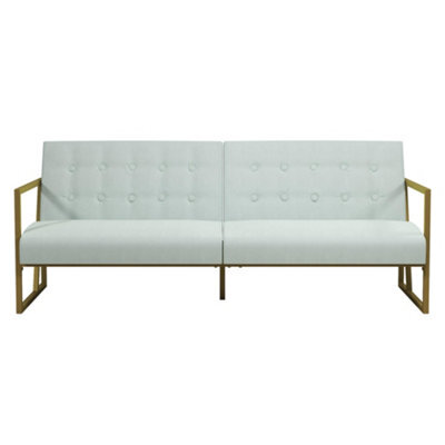 Dorel Home Lexington Modern Futon Bleached Teal - image 1