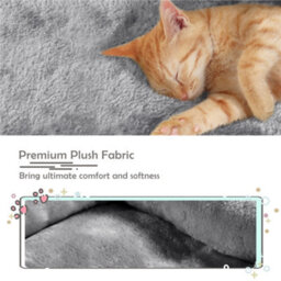 Yaheetech Light Grey 59Cm 2-Level Cat Tower Cat Tree Condo With Wide Perch - thumbnail 7