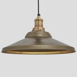 Industville Brooklyn Giant Step Pendant, 18 Inch, Brass, Brass Holder - thumbnail 1
