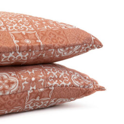 Gardenwize Pair Of Outdoor Garden Sofa Chair Furniture Scatter Cushions - Jacquard Pink - thumbnail 4