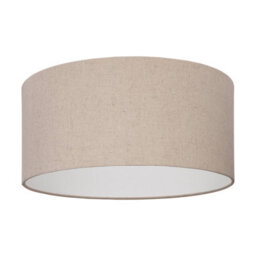 Eglo Feniglia Natural Linen Drum-Shaped Ceiling Light - thumbnail 3