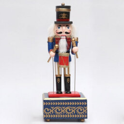 Shatchi 30Cm Musical Animated Wooden Nutcrackers Soldiers Christmas Ornament Any One - thumbnail 2