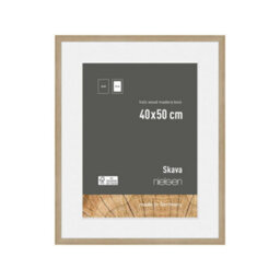 Nielsen Skava 40 X 50Cm Oak Wooden Picture Frame With 30 X 40Cm Mount, Float Glass And Push/turn Clips - thumbnail 1