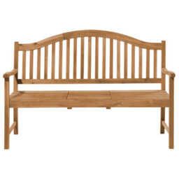Beliani Garden Bench Hilo 150 Cm Acacia Wood Brown - thumbnail 7