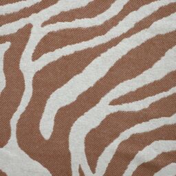 Throw Ecru & Terracotta Bali Boho Woven Animal Throw (L) 150Cm X (W) 120Cm - thumbnail 5