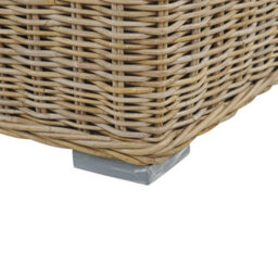 Beliani Garden Armchair Ardea Rattan Light Brown - thumbnail 7