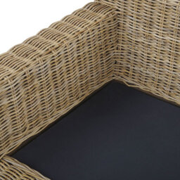 Beliani Garden Armchair Ardea Rattan Light Brown - thumbnail 6