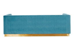 Orsina 3 Seat Light Blue Sofa For Living Room, Modern  Blue Velvet Settee Sofa, Comfortable 3 Seater Couch - thumbnail 5