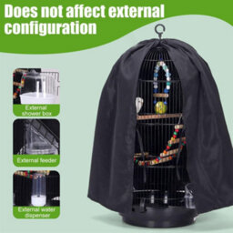 Protective Cover For Bird And Parrot Cages, Round Cages 30 To 40 Cm In Diameter 65 70 High, Cage Not Included. - thumbnail 3